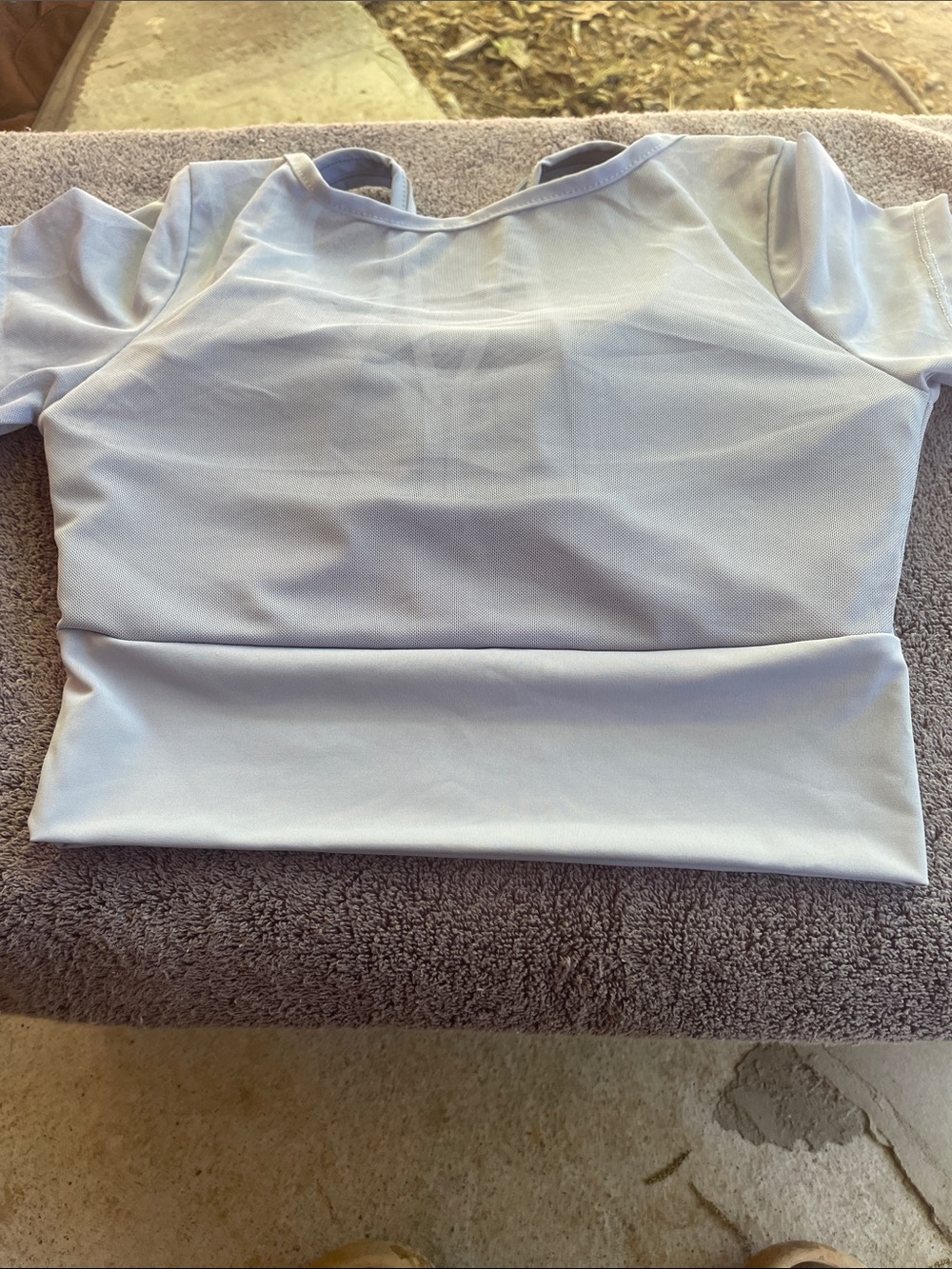 Light Blue Women's Short Sleeve Active Top